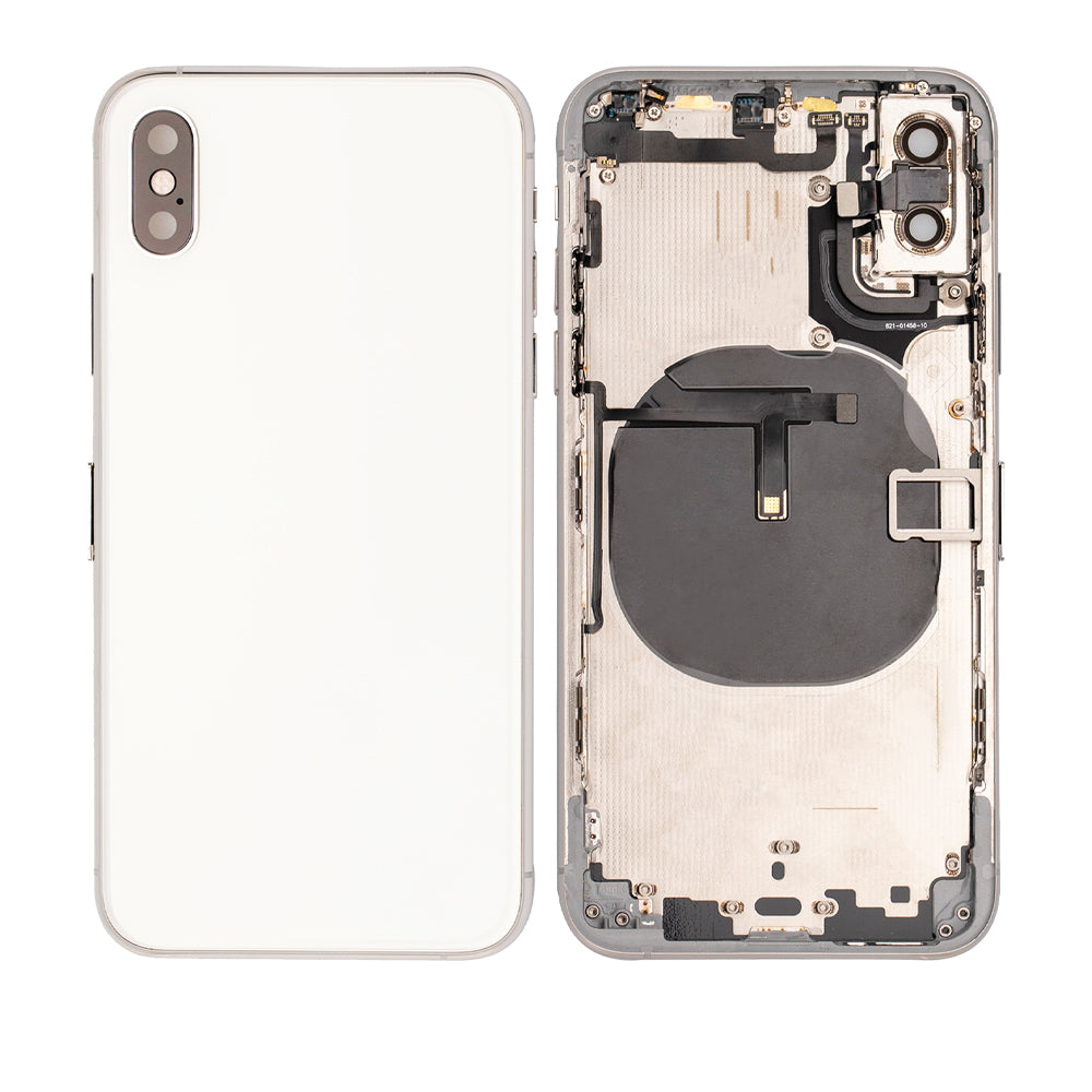 Original iPhone XS Housing & Back Cover Glass Replacement Kit with Small Parts (Pull Good) - All Colors - DIY Repair for Cracked or Damaged Phone Back Cover