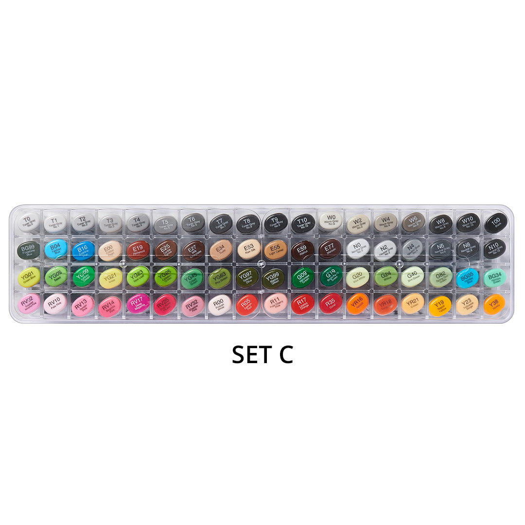 Premium Copic Sketch Marker Pen Set of 72 - Alcohol-Based Art Markers for Professional Illustrators & Artists - Perfect for Manga Drawing, Fashion Design & Calligraphy