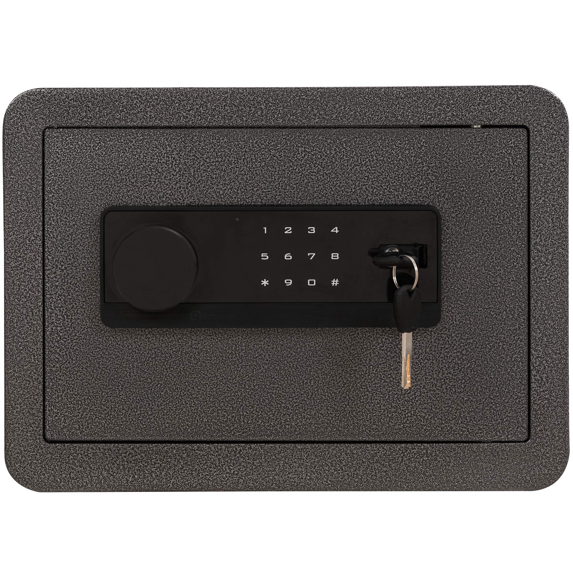 Digital Electronic Security Safe Box with Key Lock & Password Protection - 0.62 Cubic Feet Fireproof Home Office Business Hotel Safe for Cash, Jewelry, Documents & Valuables