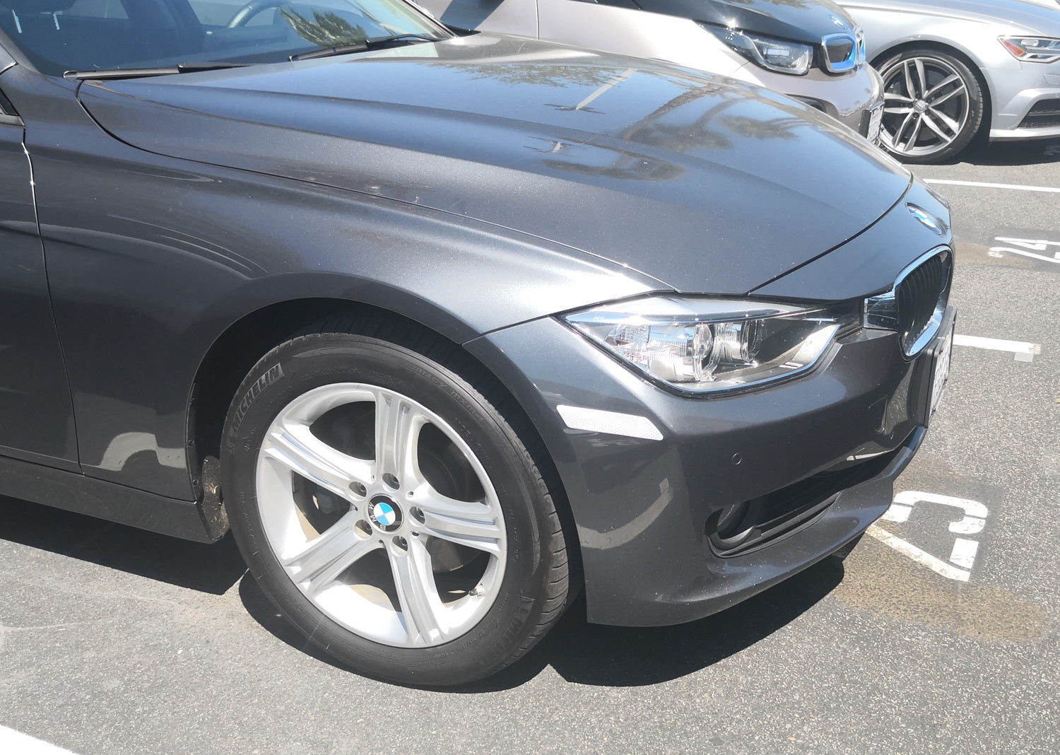 Reflective Overlay Stickers for 2012-2015 BMW F30 F31 Pre-LCI 3 Series - Clear & White Options - Enhance Visibility & Style for Night Driving & Car Customization