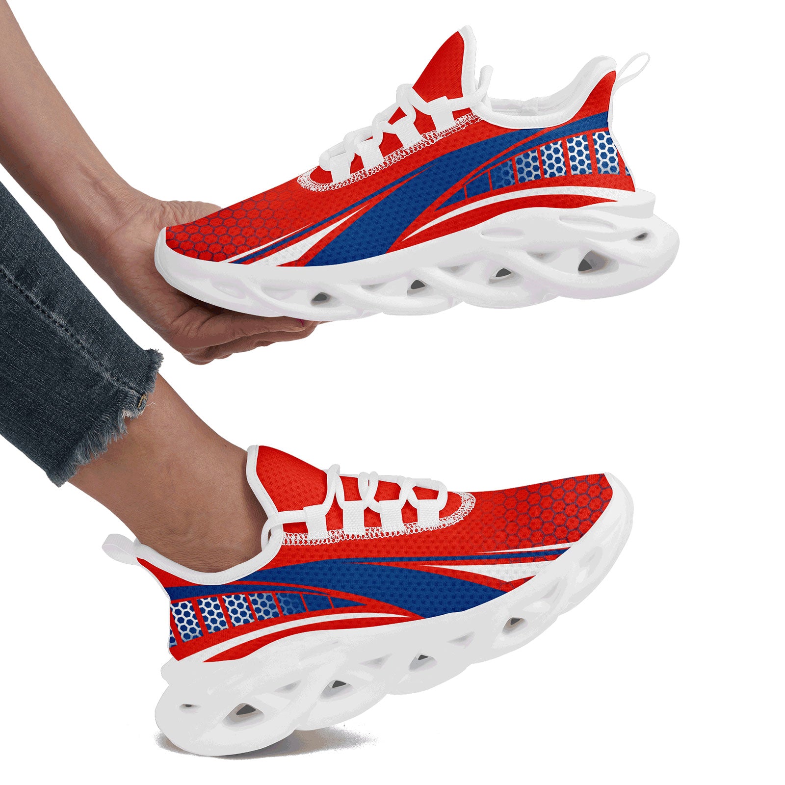 Custom Maxsoul Personalized Sneakers - Breathable Lightweight Running Shoes for Men & Women (Model FN003 E025022) - Perfect for Jogging, Gym Workouts & Casual Wear