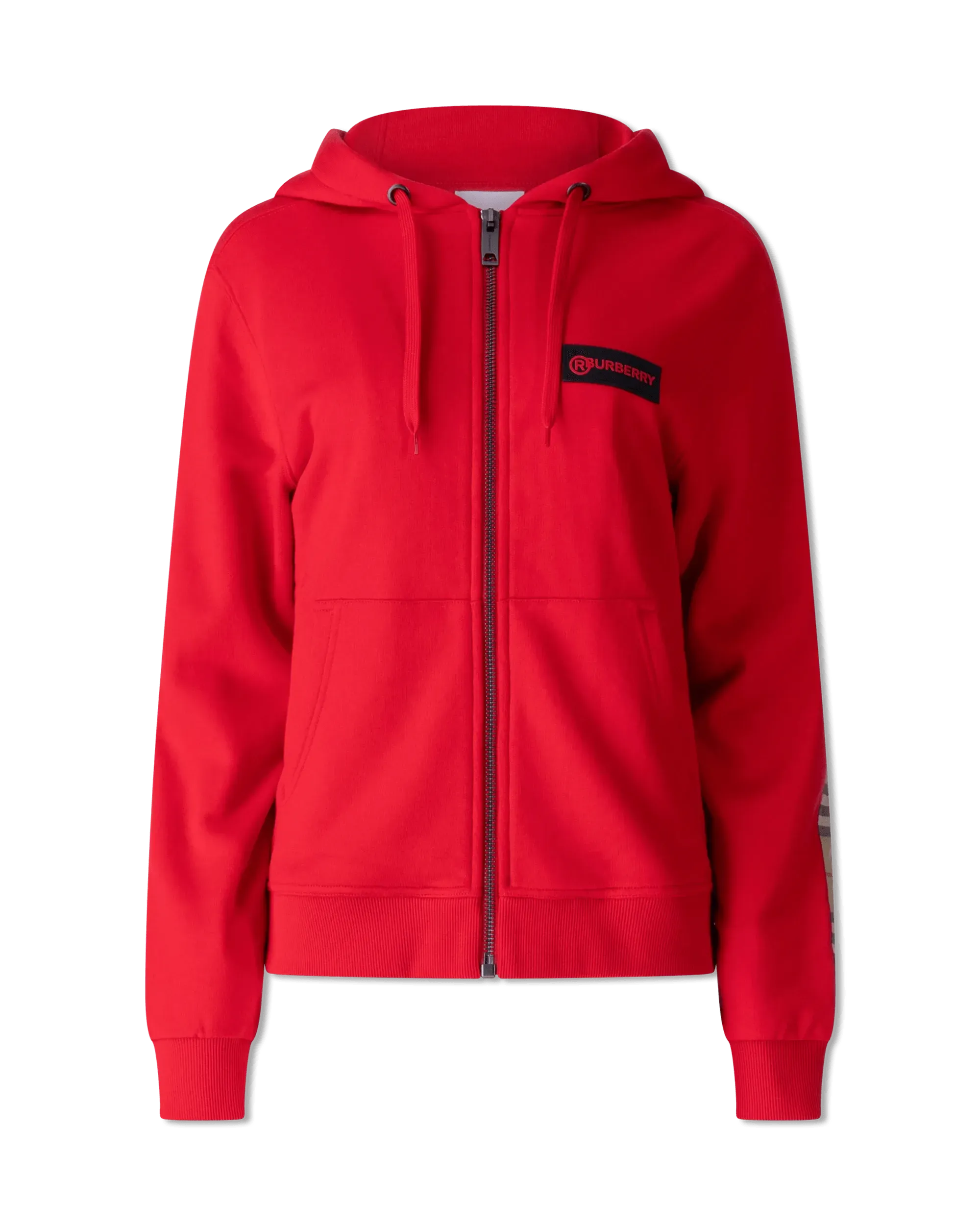 Aubree Check Hoodie Track Jacket - Stylish Fleece-Lined Zippered Sweatshirt for Women | Perfect for Casual Wear, Gym & Outdoor Activities