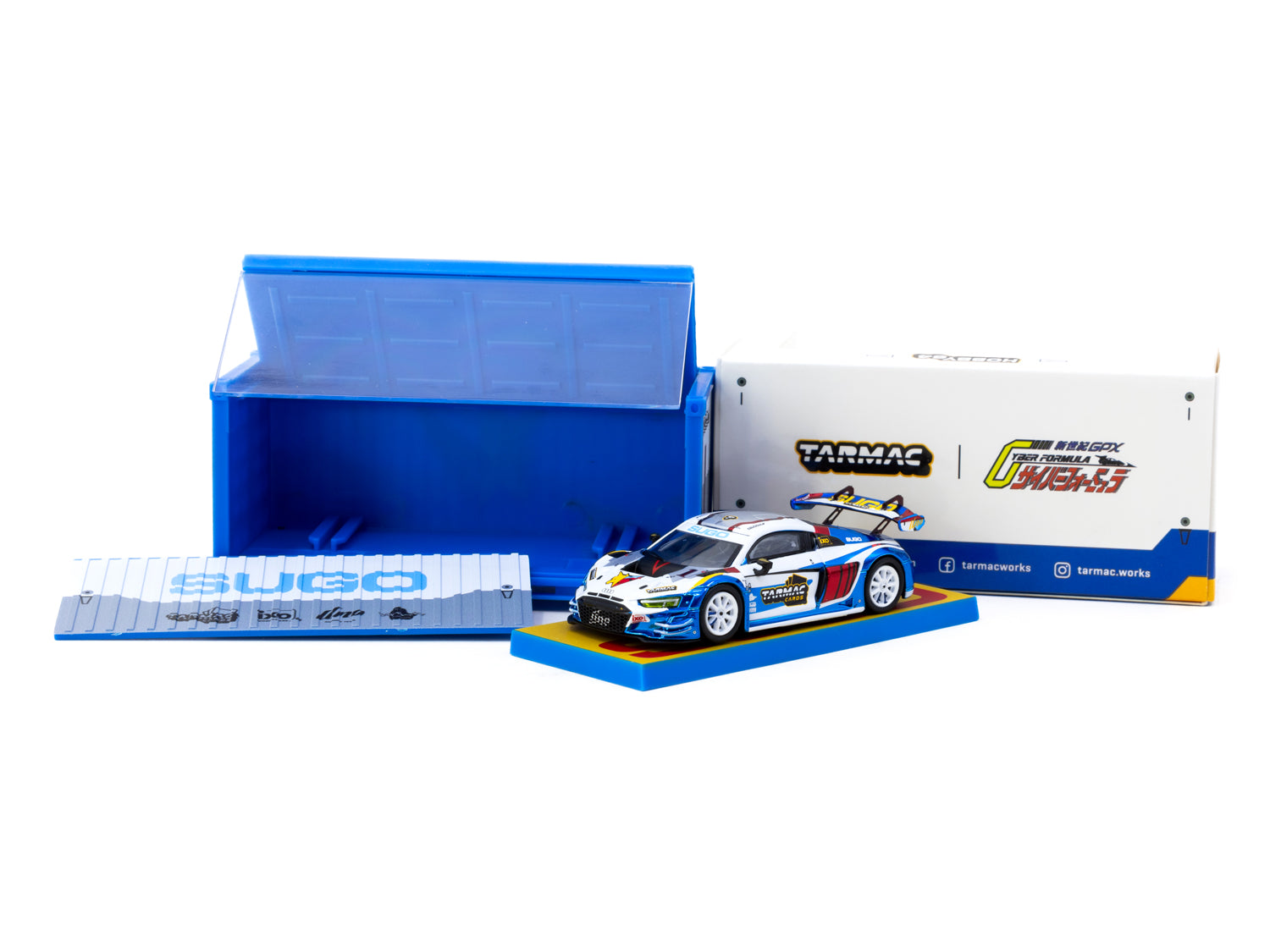 Tarmac Works 1/64 Scale Audi R8 LMS GT3 Evo II Macau GP 2024 Special Edition Diecast Model Car - Limited Edition Collectible for Racing Fans & Display Showcase