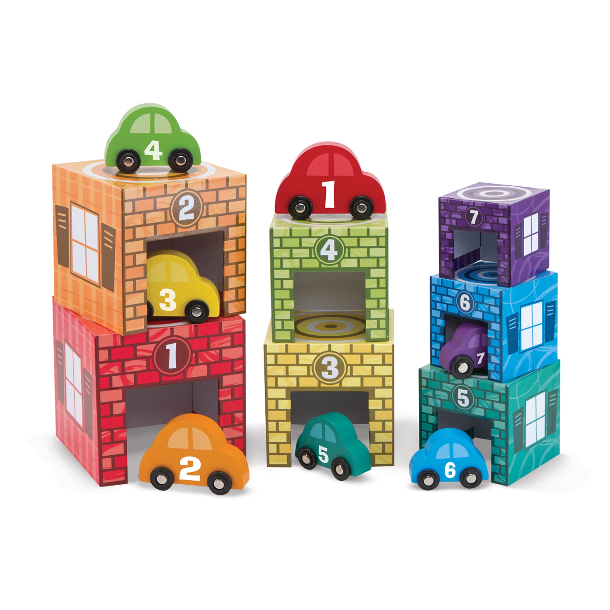 Nesting & Sorting Toy Garage with Cars for Kids - Fun Learning & Play for Toddlers - Perfect for Pretend Play & Early Childhood Development