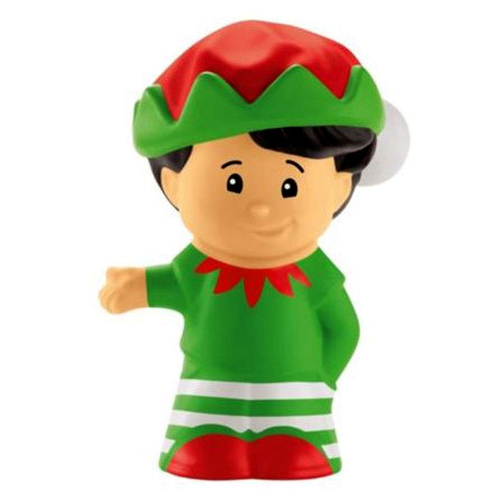 Fisher-Price Little People Advent Calendar Replacement Figure - Elf Koby with Black Hair & Green Outfit (DGF96) | Christmas Toy for Kids, Holiday Decor, Gift for Toddlers