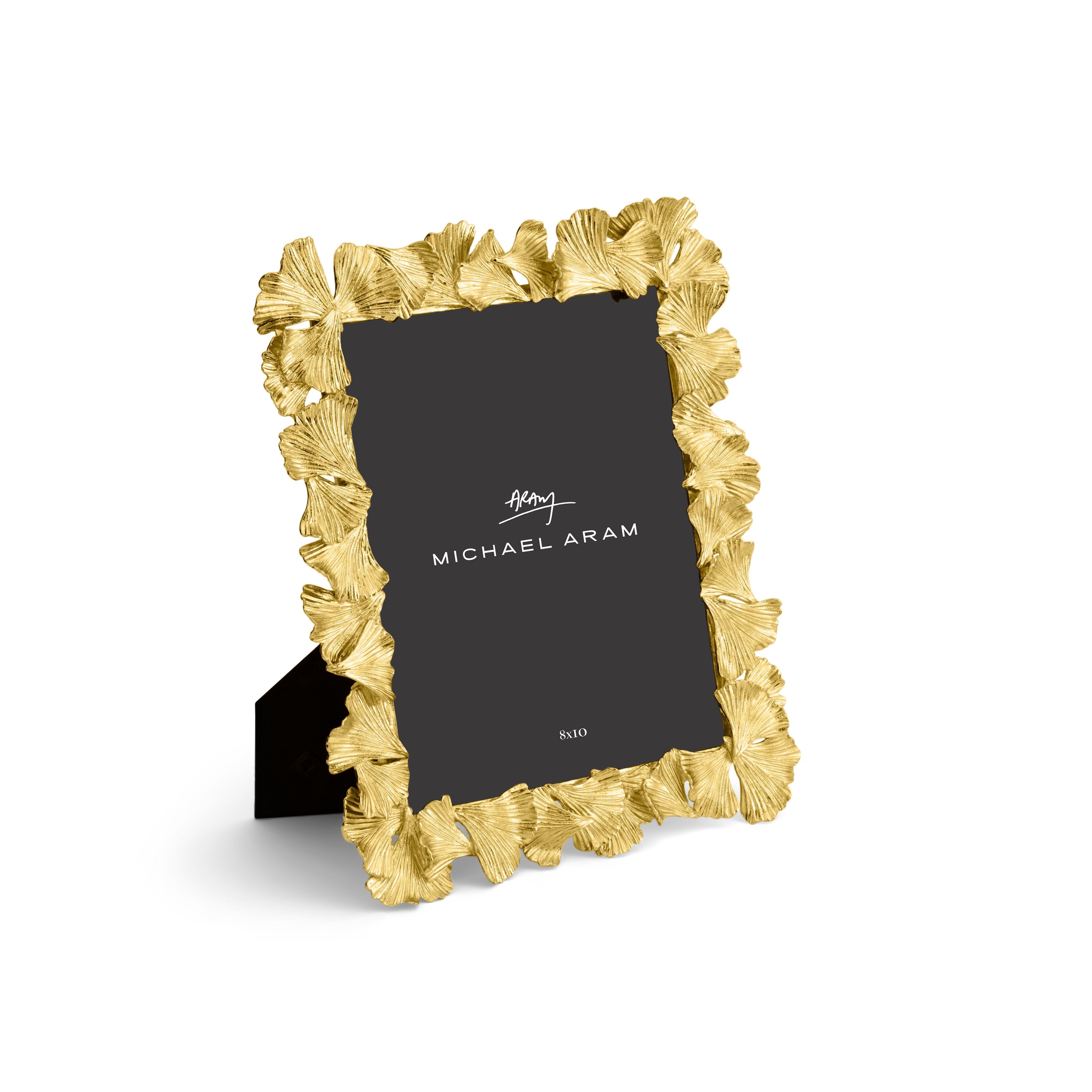 Golden Ginkgo Frame - Elegant Handmade Wooden Photo Display for Home & Office Decor - Perfect for Wall Art, Wedding Photos, and Gift Giving