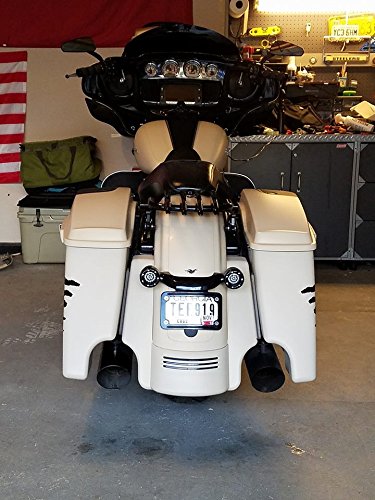 **Sand Camo Denim Motorcycle Saddlebags - Waterproof Storage Bags for Harley Davidson Touring Models (2014+) - Perfect for Long Rides & Road Trips**