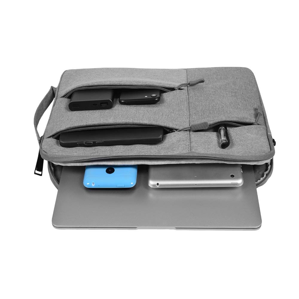 Premium 11 Inch Canvas Tablet Sleeve Case with Handle - Compatible with iPad Pro 12.9