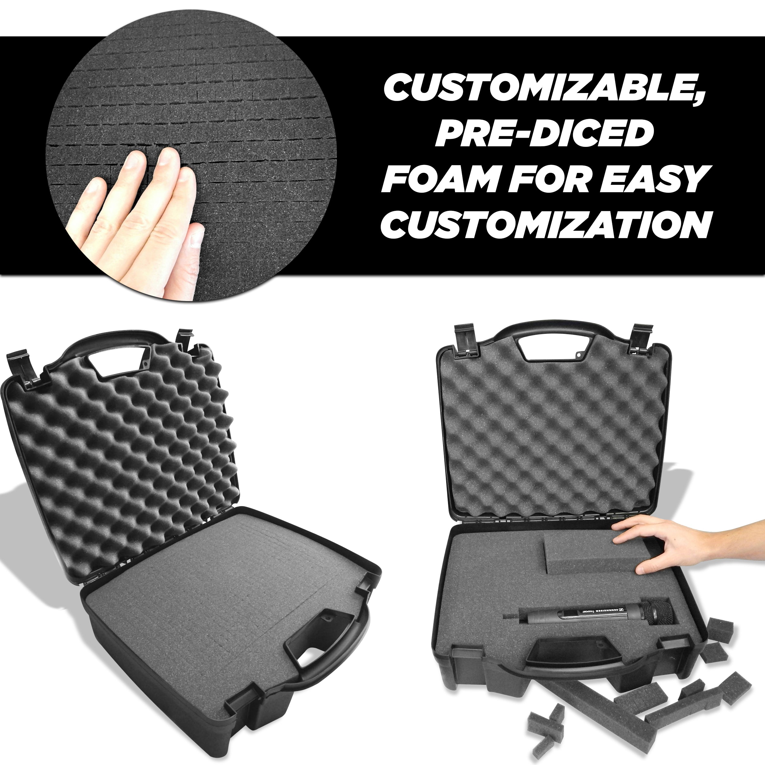 CASEMATIX Heavy Duty Tool Case for Fieldpiece SM482V SMAN Wireless Digital Refrigerant Manifold - Compatible with Digital HVAC Gauges - Durable Storage Case for HVAC Technicians - Perfect for Job Sites & Field Repairs
