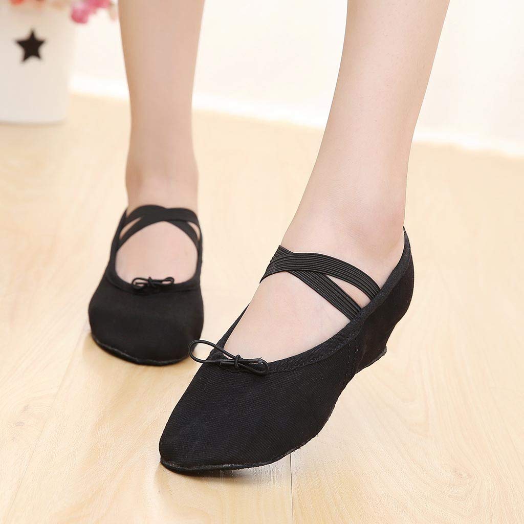 Best Women's Latin & Ballroom Dance Shoes - Lightweight Low Heel Ballet Slippers for Prom, Competition & Practice | Professional Comfort for Salsa, Tango & Social Dancing