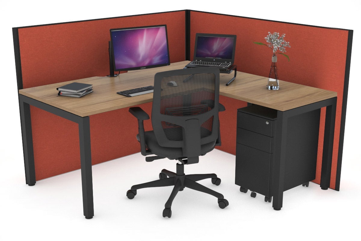Horizon Quadro Square Legs L-Shaped Corner Office Desk - 55