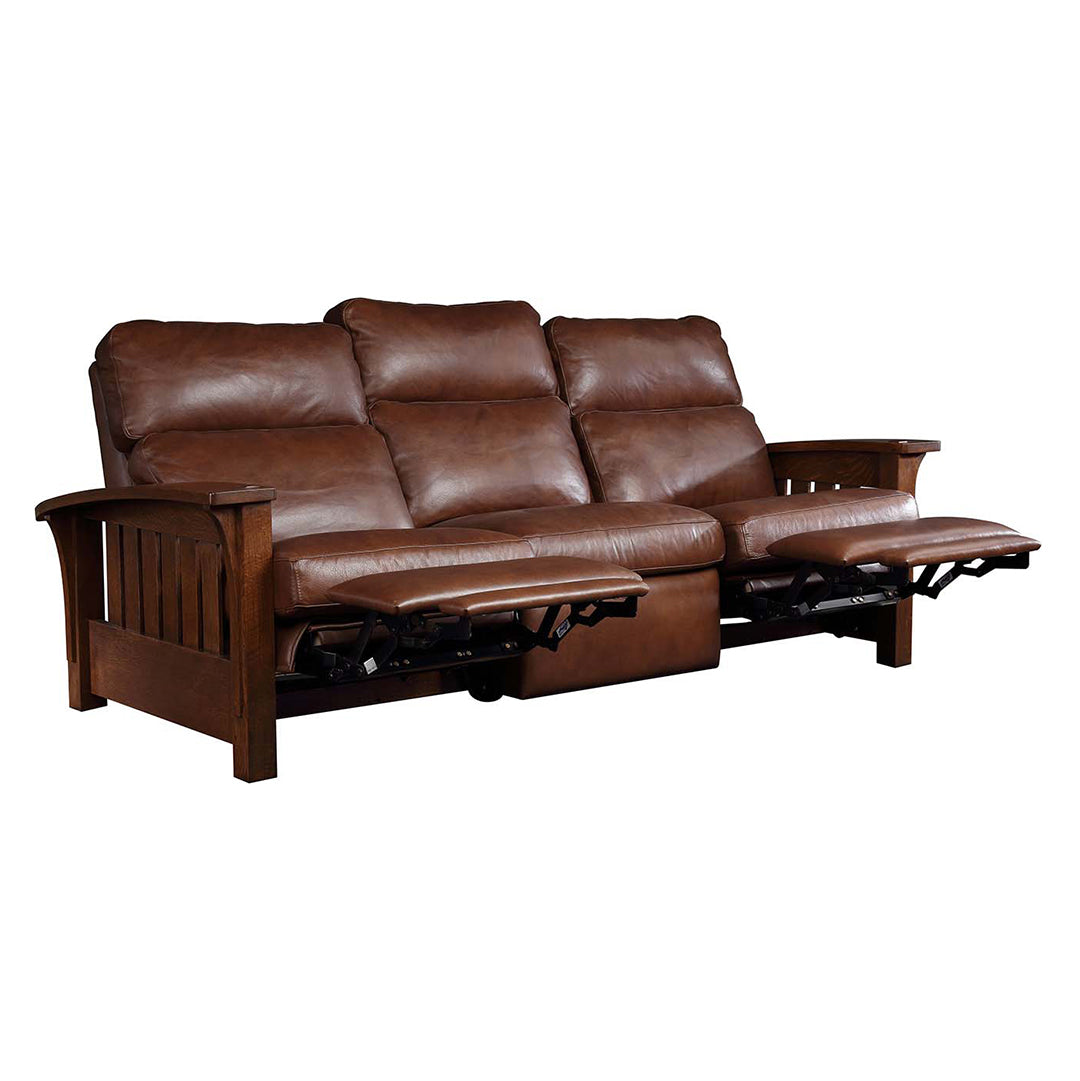 Orchard Street Power Reclining Sofa - Modern Electric Recliner with USB Charging & Lumbar Support - Perfect for Living Room, Home Theater & Family Movie Nights
