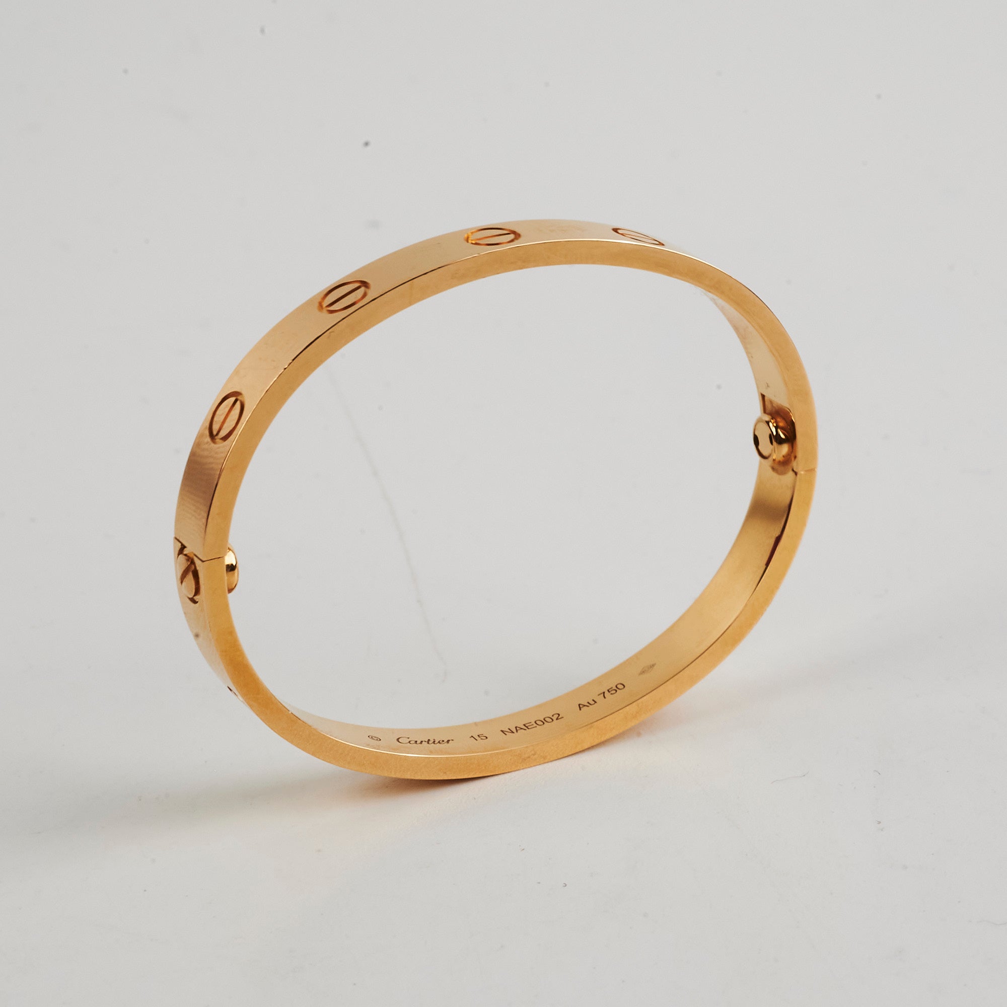 Cartier Love Bracelet 15 Size in 18K Yellow Gold - Luxury Jewelry Gift for Women, Anniversary & Valentine's Day