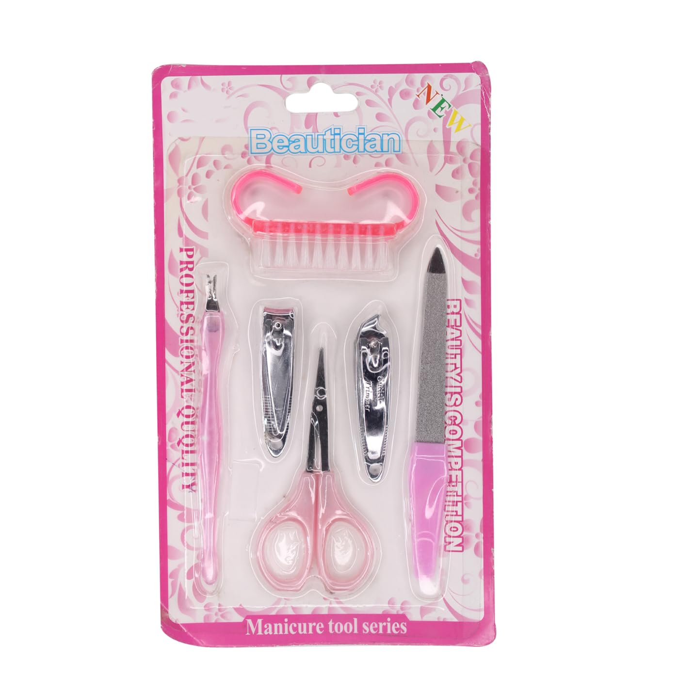 Professional KAVIN Manicure & Pedicure Kit - 8-Piece Dead Skin & Callus Remover Tools Set for Women & Girls (Various Colors) | Perfect for Home Spa, Nail Care & Foot Treatment