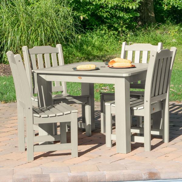 Lehigh 5-Piece Square Patio Dining Set - Outdoor Furniture for Garden, Backyard, and Poolside Relaxation