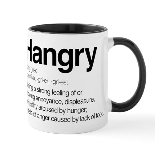 White/Black Inside - Hangry Definition