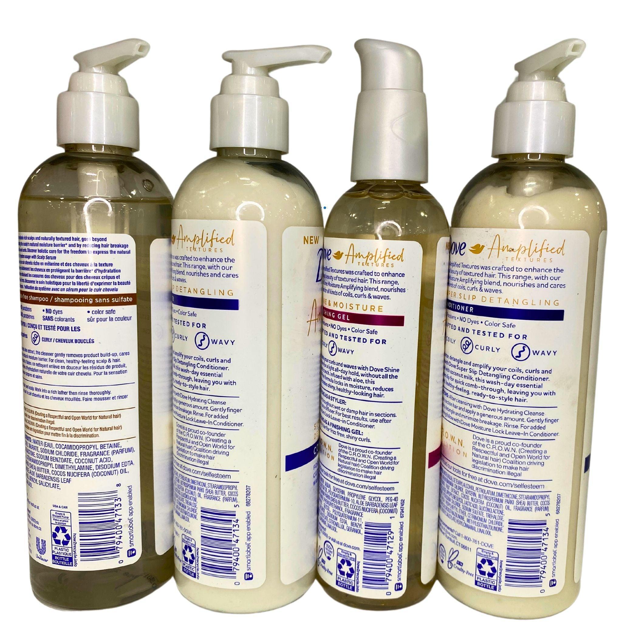 Dove Amplified & Crown Collection Mix - 32 Pcs Hair Care Set for Women | Shampoo & Conditioner for Daily Use, Travel & Salon Styling