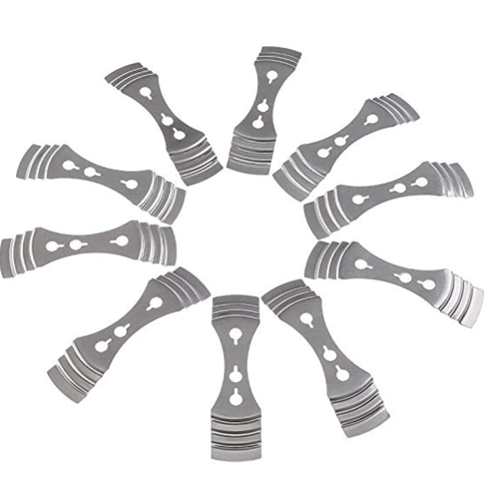 Premium Metal Candle Wick Centering Tool - 3-Hole Wick Holder Clips for DIY Candle Making (10PCS) - Perfect for Soy, Beeswax & Paraffin Candles - Home Decor, Gifts & Aromatherapy Use
