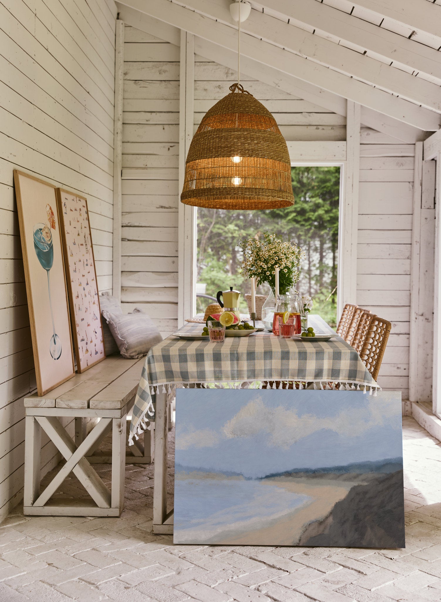 Harbor Harmony Wall Art Poster - Coastal Nautical Decor for Living Room, Bedroom, Office - Perfect for Beach House & Seaside Theme Decorations