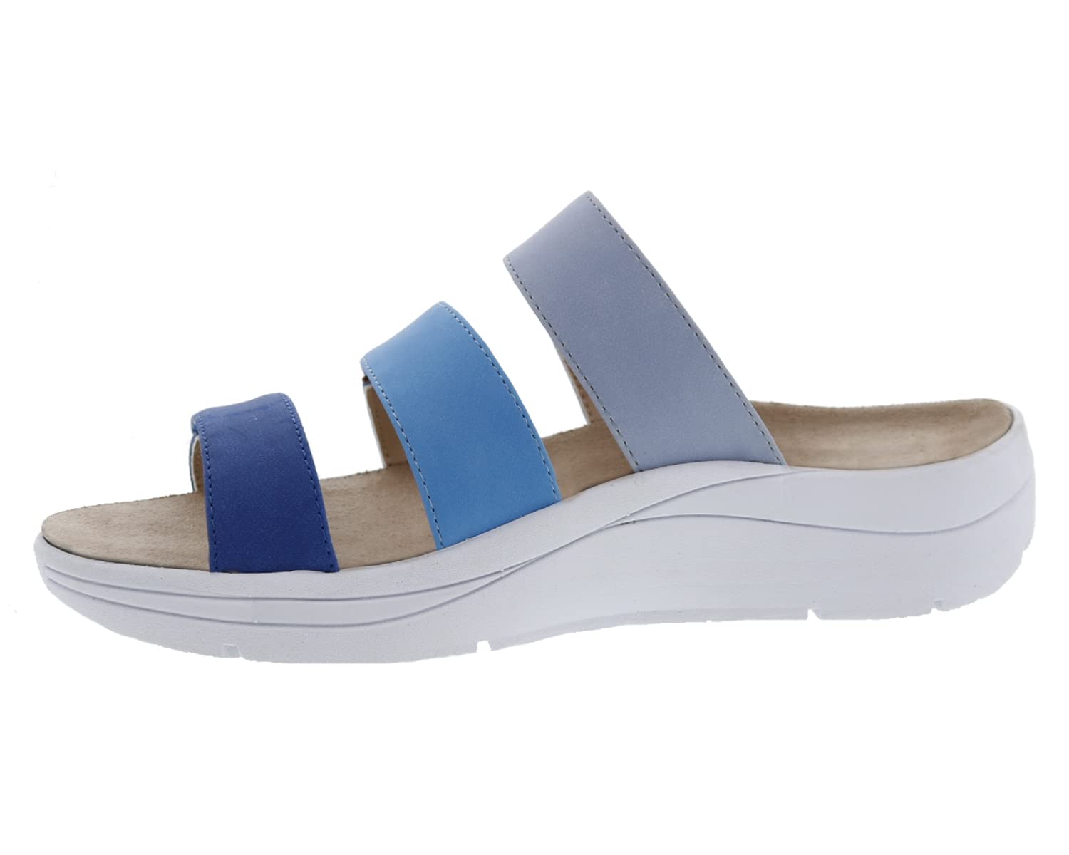 Drew Sawyer Women's Comfortable Hook and Loop Sandals - Lightweight Slip-On Beach Shoes for Walking, Travel & Casual Wear