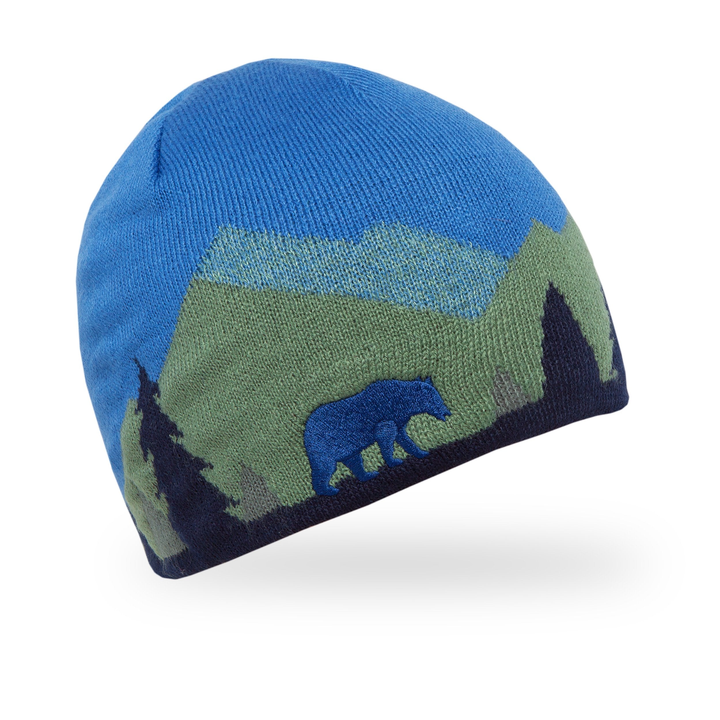 Kids' Forest Bear Beanie Hat - Warm Winter Knit Cap for Boys & Girls - Perfect for Outdoor Play, Snow Days & Cold Weather