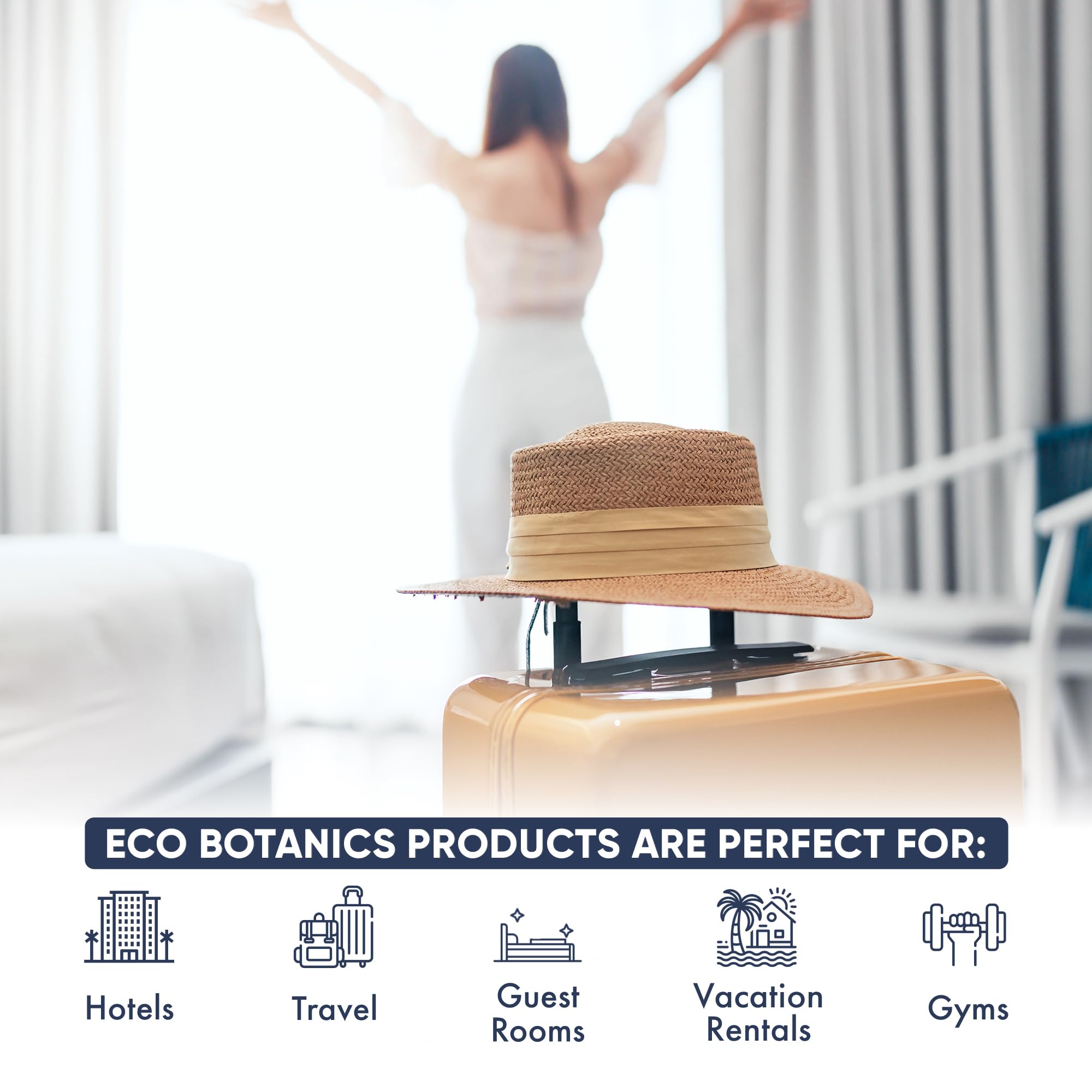 Terra Pure Eco Botanics Hotel Shampoo - 1 Gallon Bulk Refill (Pack of 4) | Biodegradable & Sulfate-Free for Soap Dispensers | Perfect for Hotels, Spas & Commercial Use