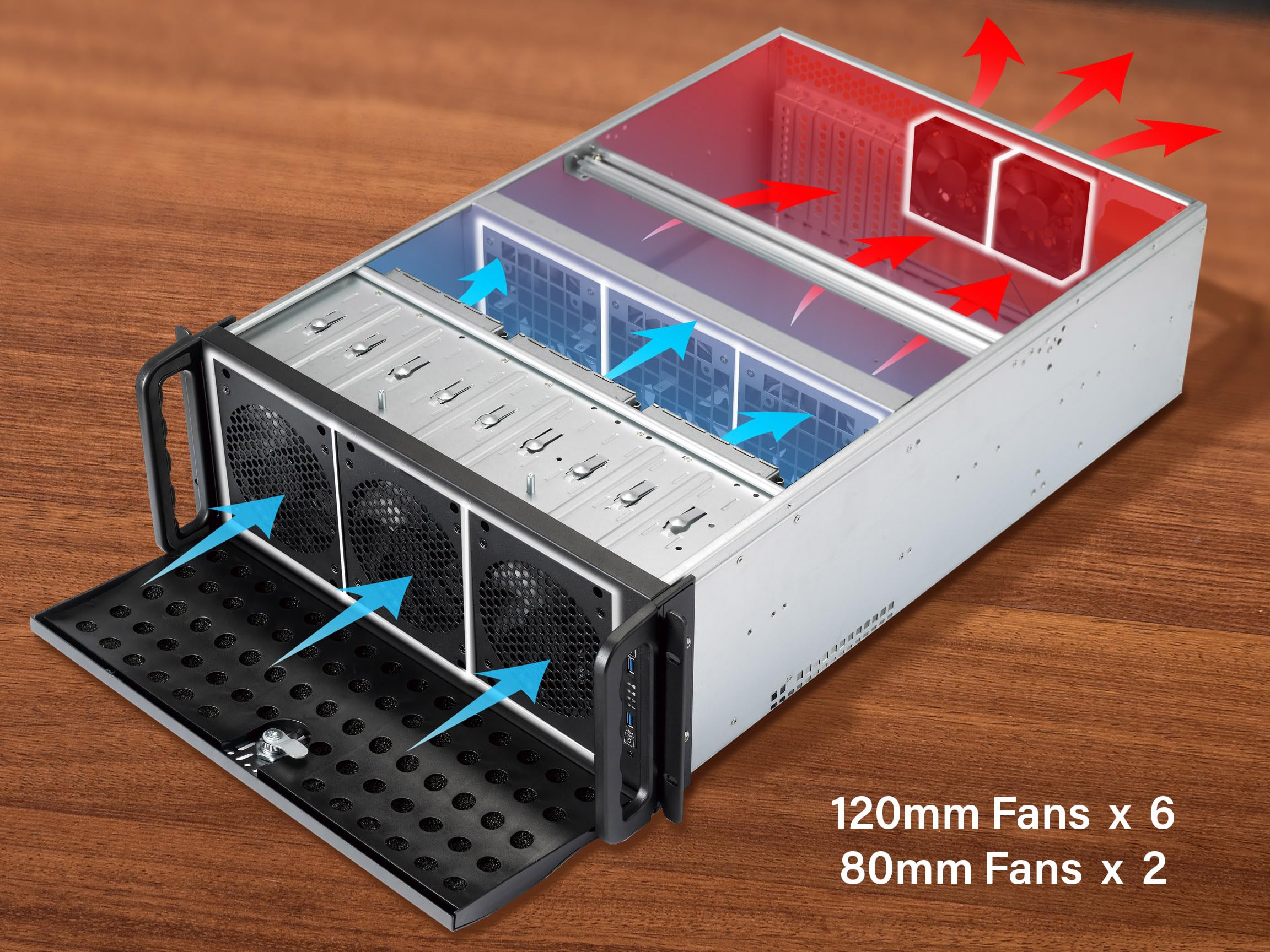 Rosewill 4U Server Chassis Rackmount Case - 15 x 3.5