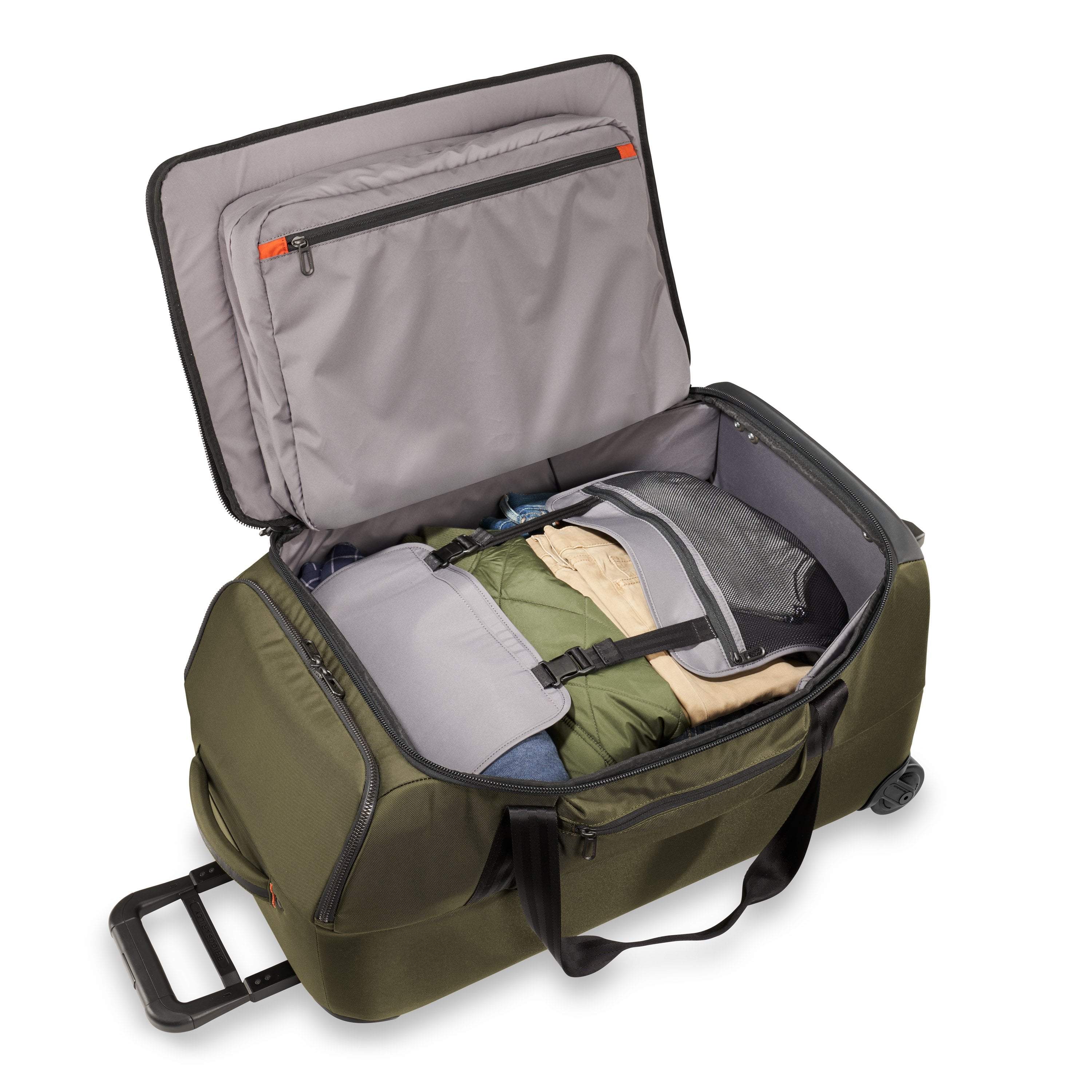 Briggs & Riley ZDX 27 Medium Upright Duffle Bag - Premium Carry-On Luggage for Business Travel & Weekend Getaways | Durable Spinner Suitcase with Expandable Storage
