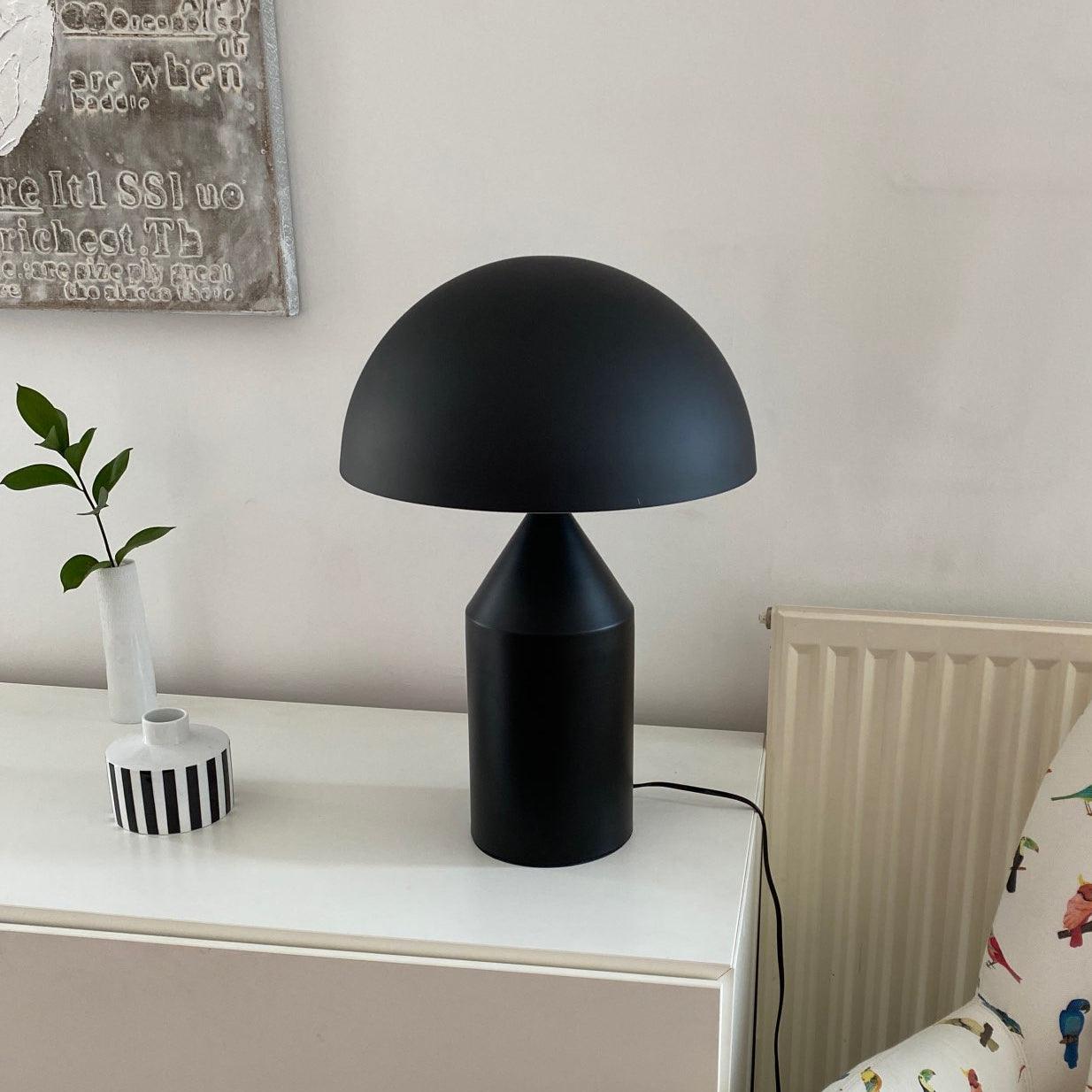 Modern Atollo Metal Table Lamp - Sleek Design for Living Room, Bedroom & Office - Dimmable LED Light for Home Decor & Workspace