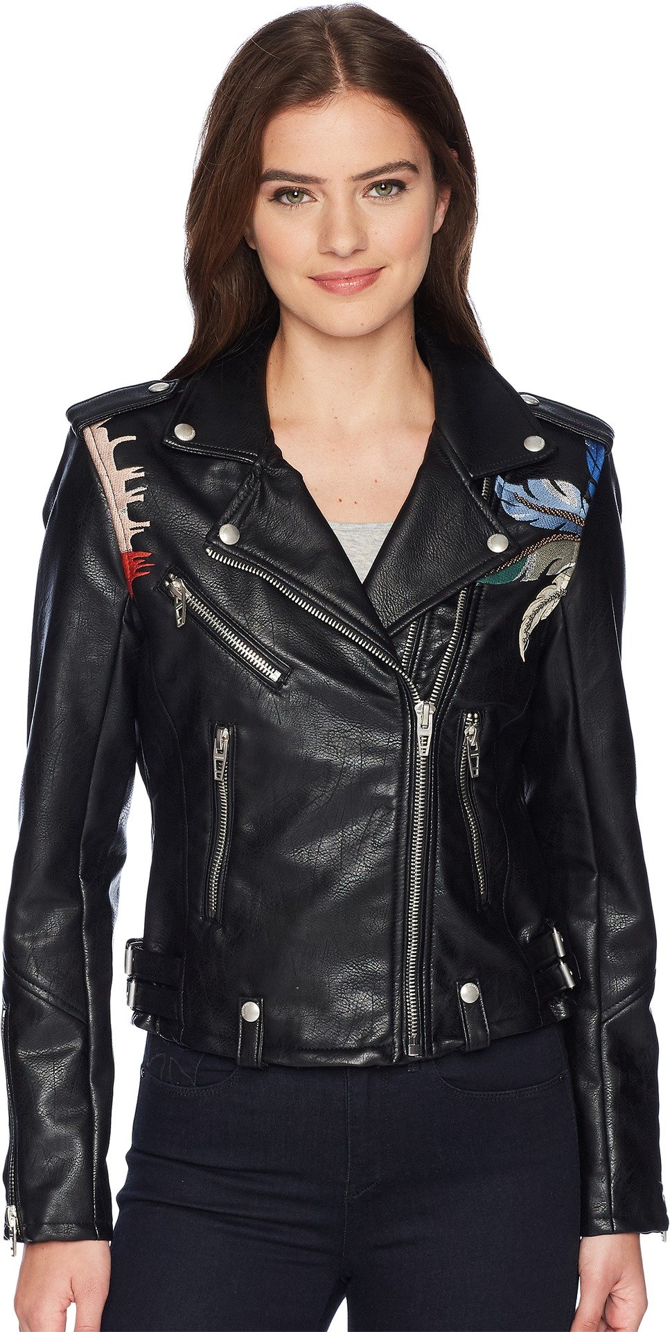 BLANKNYC Women's Faux Leather Moto Jacket - Stylish & Trendy Outerwear for Casual Outings & Night Out