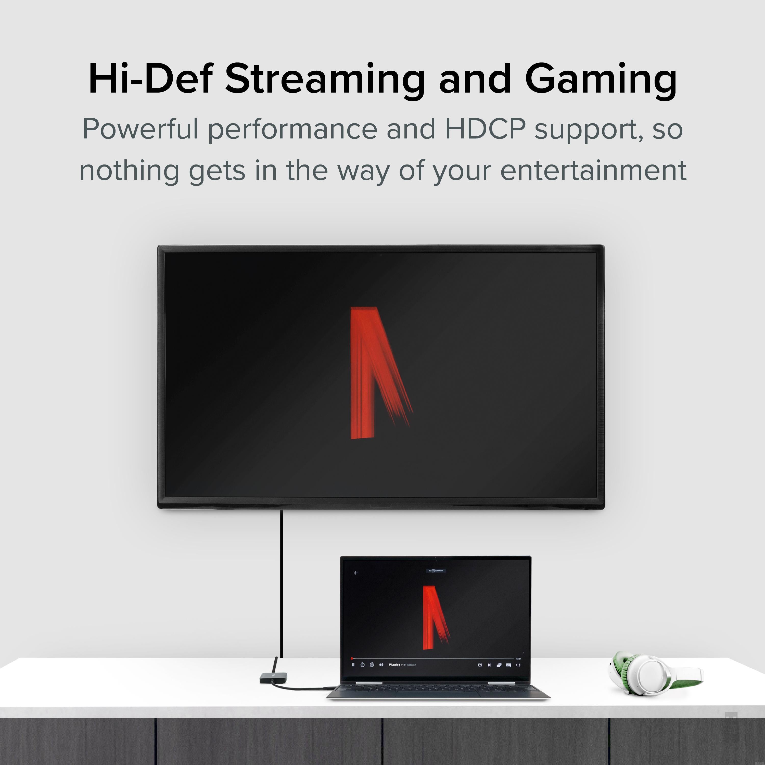 Plugable USB C to Dual 4K HDMI MST Display Adapter - Connect Two Monitors for Work & Gaming - Compatible with MacBook, Windows Laptops, and More