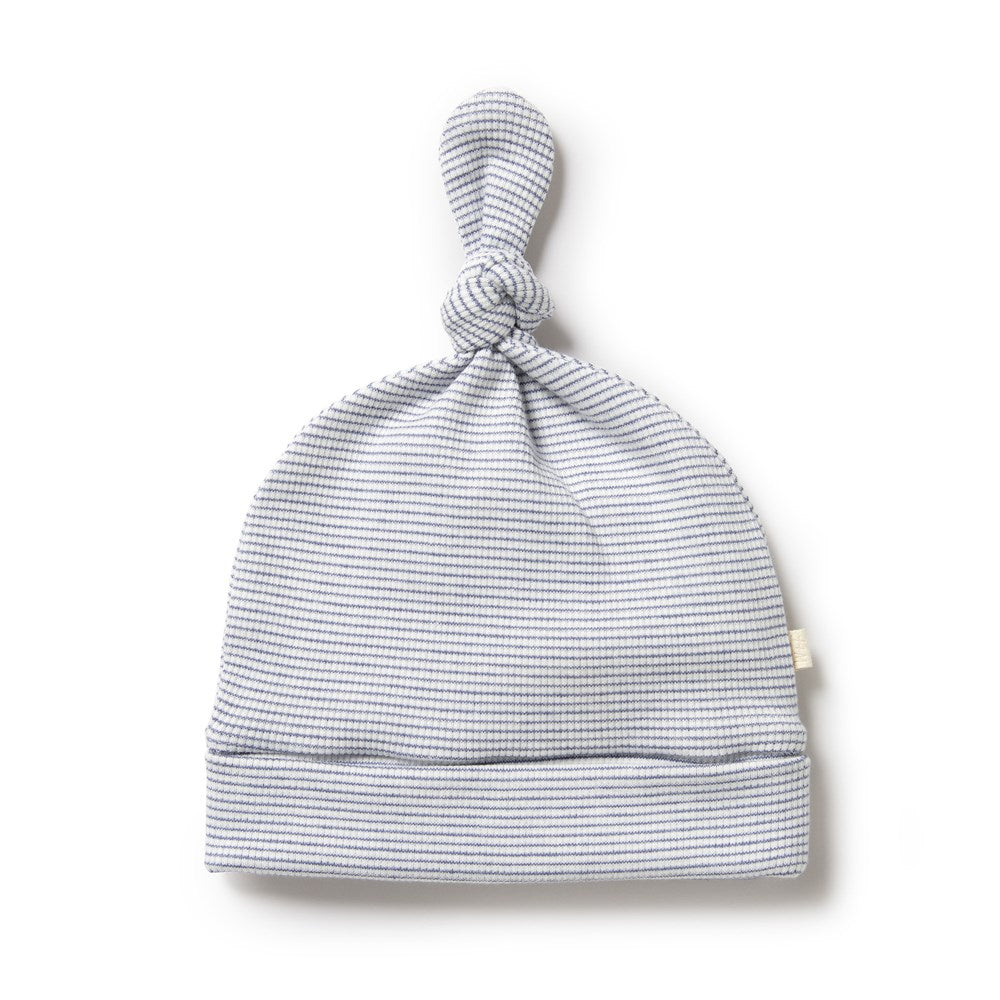 Organic Stripe Rib Knit Beanie - Soft & Warm Winter Hat for Men & Women - Perfect for Outdoor Activities, Skiing, and Casual Wear
