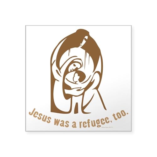 Clear - Jesus Was a Refugee, Too Sticker