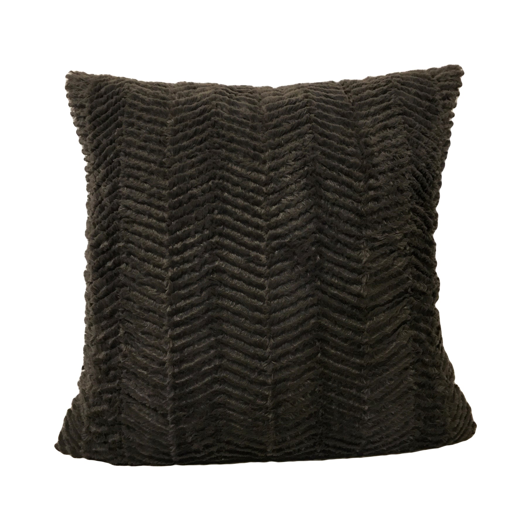 Rabbit Zig Zag Pewter Throw Pillow 20x20 - Decorative Cushion for Sofa, Bed & Home Decor - Perfect for Living Room, Nursery & Farmhouse Style