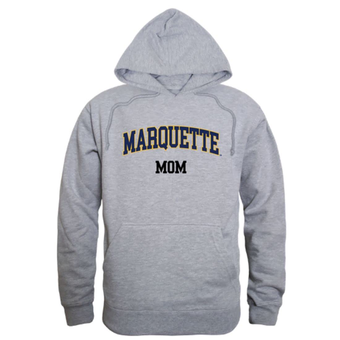 W Republic Marquette University Golden Eagles Mom Fleece Hoodie Sweatshirt - Heather Grey X-Large - Comfortable College Apparel for Game Day & Casual Wear