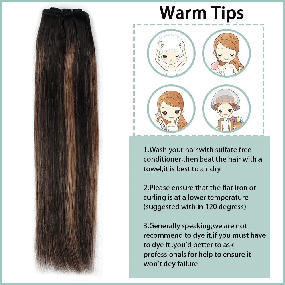 Premium 8-Piece Clip-In Hair Extensions for Women – 100% Brazilian Virgin Human Hair, Straight Remy Hair with 18 Clips & Double Lace Weft (120g, 24inch, #1B/6/1B) – Perfect for Daily Styling, Parties, Weddings & Special Occasions