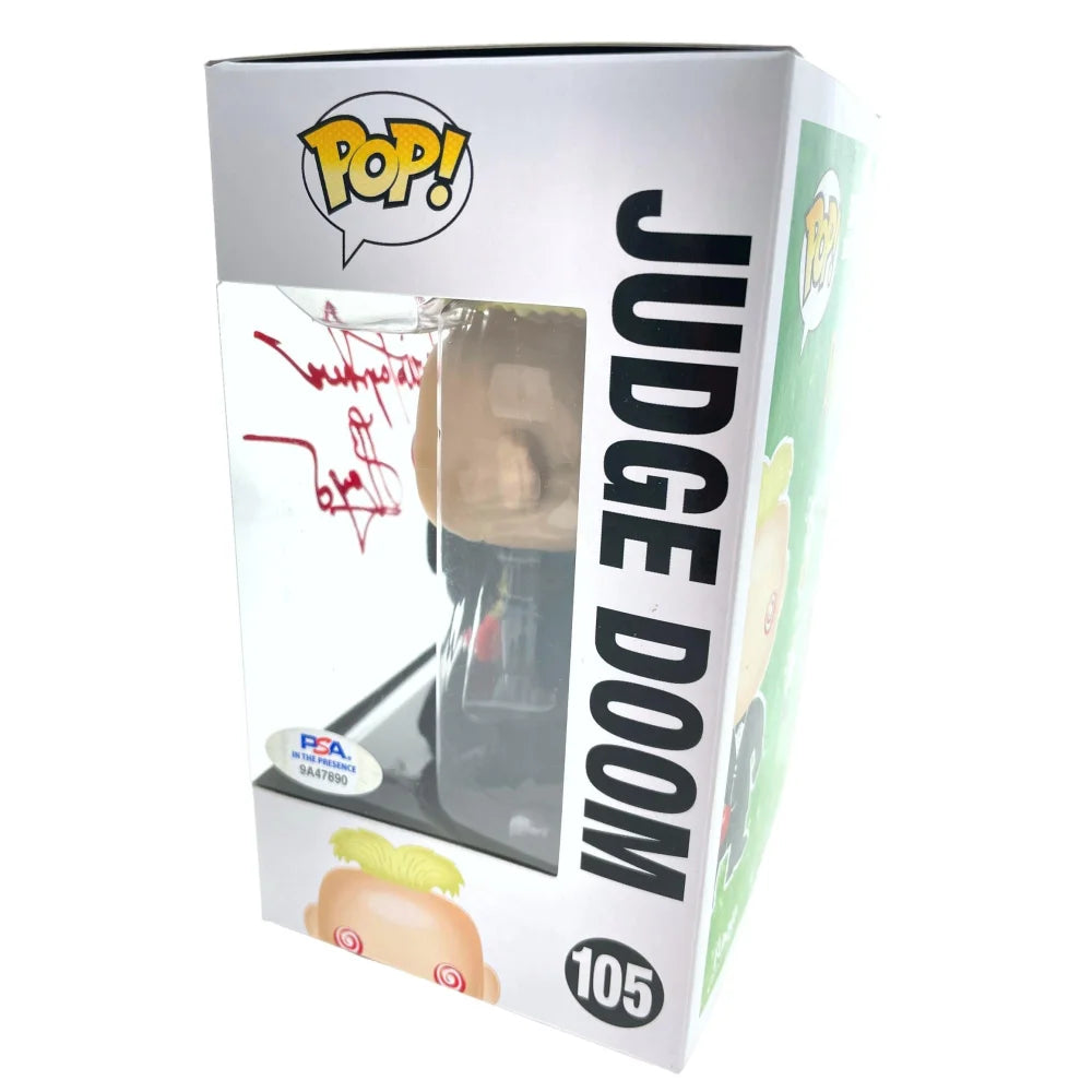 Authentic Christopher Lloyd Signed Judge Doom Who Framed Roger Rabbit Funko Pop with PSA/DNA COA - Rare Collectible for Movie Fans & Pop Culture Enthusiasts - Perfect for Display, Gifts, and Memorabilia Collections