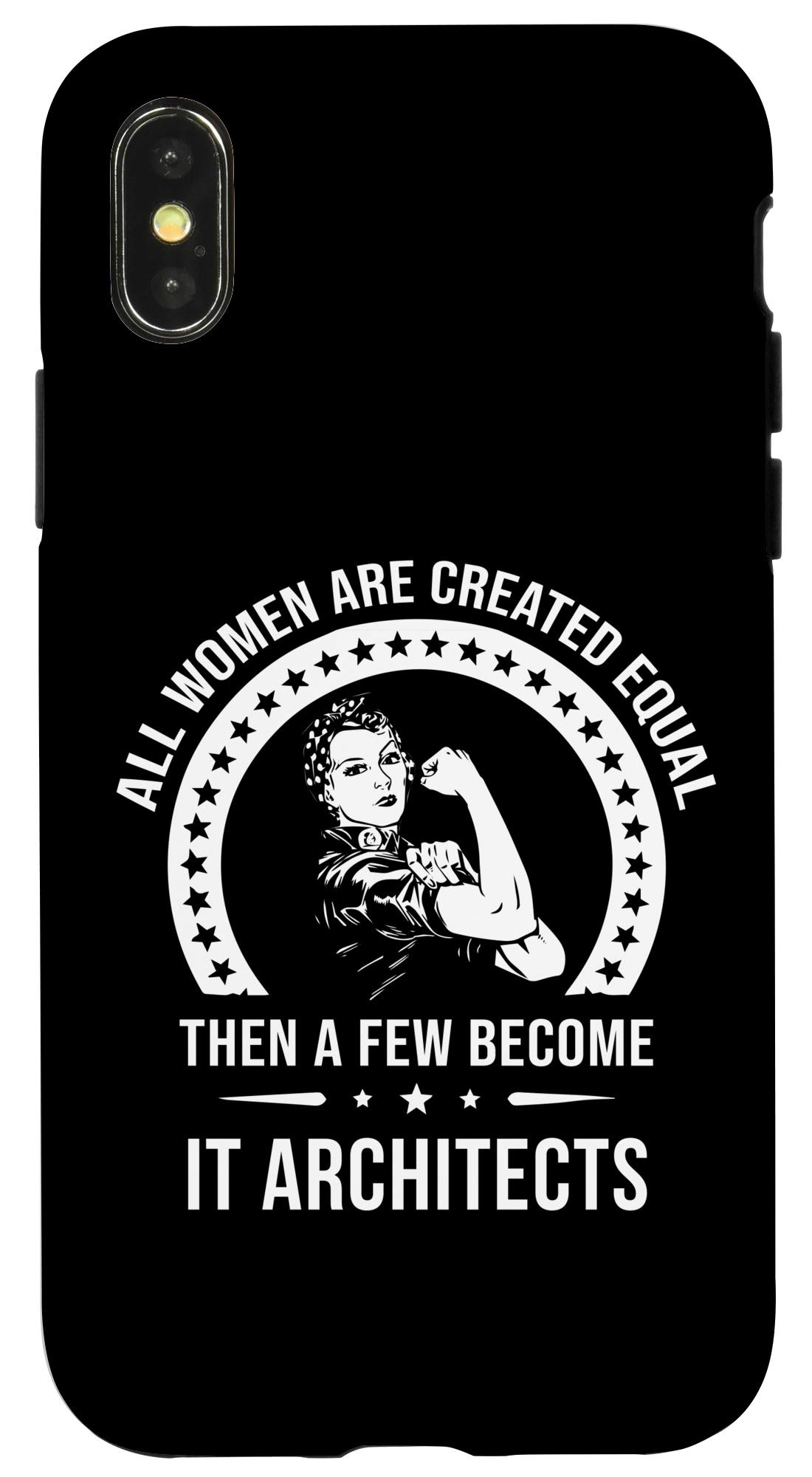 iPhone X/XS Case for Women - IT Architect Design Slim Protective Phone Cover | Perfect for Work, Office & Tech Enthusiasts