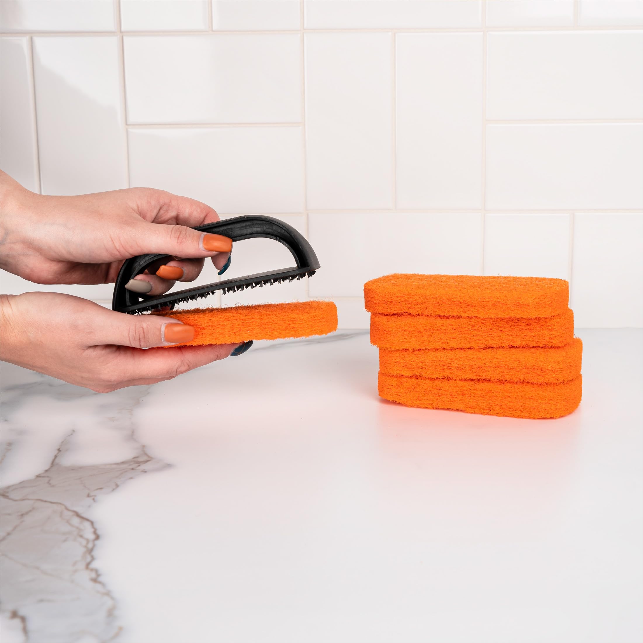 Blackstone Griddle Scrub Pads (10-Pack) - Heavy Duty BBQ Grill & Cooktop Cleaning Pads for Baked-On Food, Grease & Cooking Oils - Durable Scouring Pads for Griddles, Flat Top Grills & Outdoor Cooking - Perfect for Camping, Tailgating & Backyard BBQs