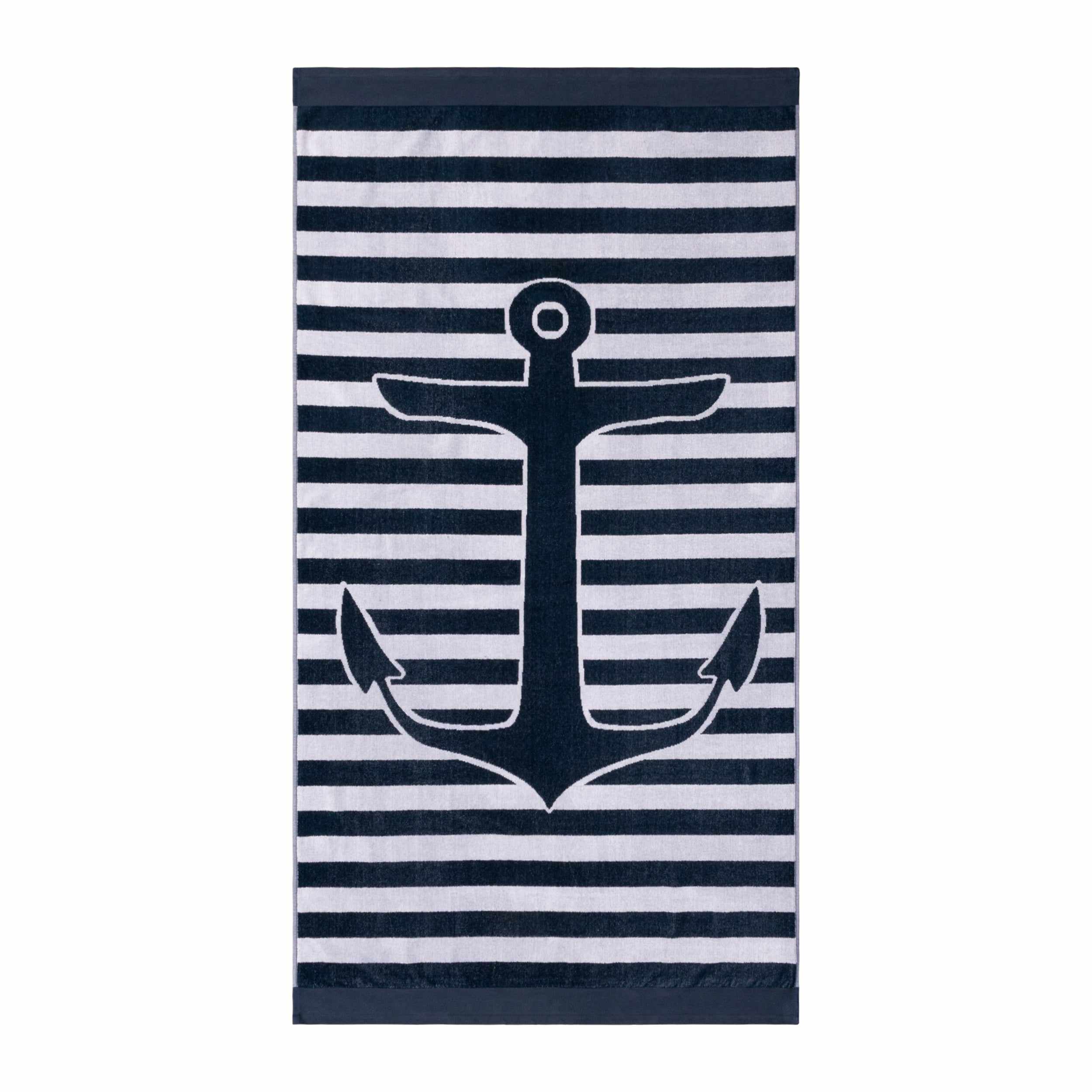 Luxury Yacht Club Egyptian Cotton Oversized 2-Piece Beach Towel Set - Super Soft & Absorbent Bath Towels for Pool, Spa, Beach & Vacation Use
