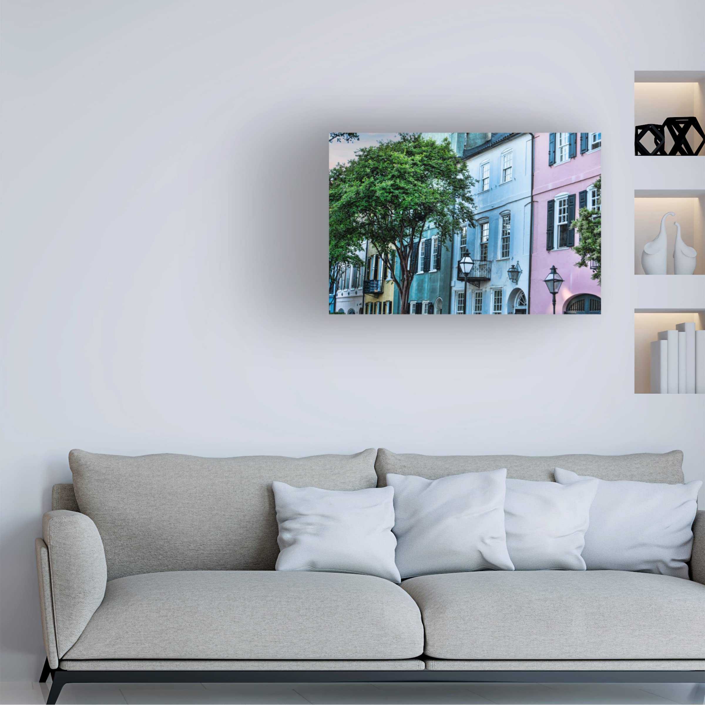 Lori Hutchison 'Charleston' Canvas Wall Art Print - Handmade Home Decor for Living Room, Bedroom & Office - Coastal Landscape Painting - Ready to Hang