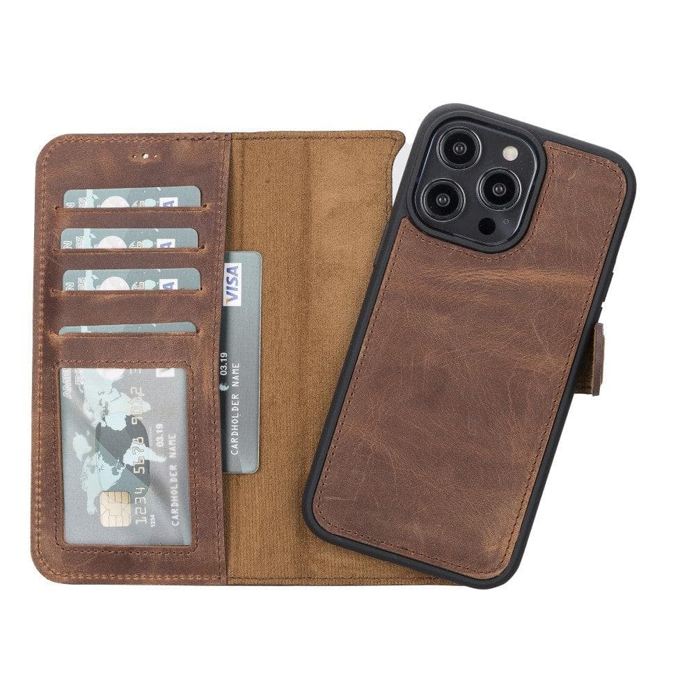 Premium Detachable Leather Wallet Case for iPhone 11 Series - Slim Protective Phone Cover with Card Slots | Perfect for Everyday Use, Travel & Business (Casper Brand)
