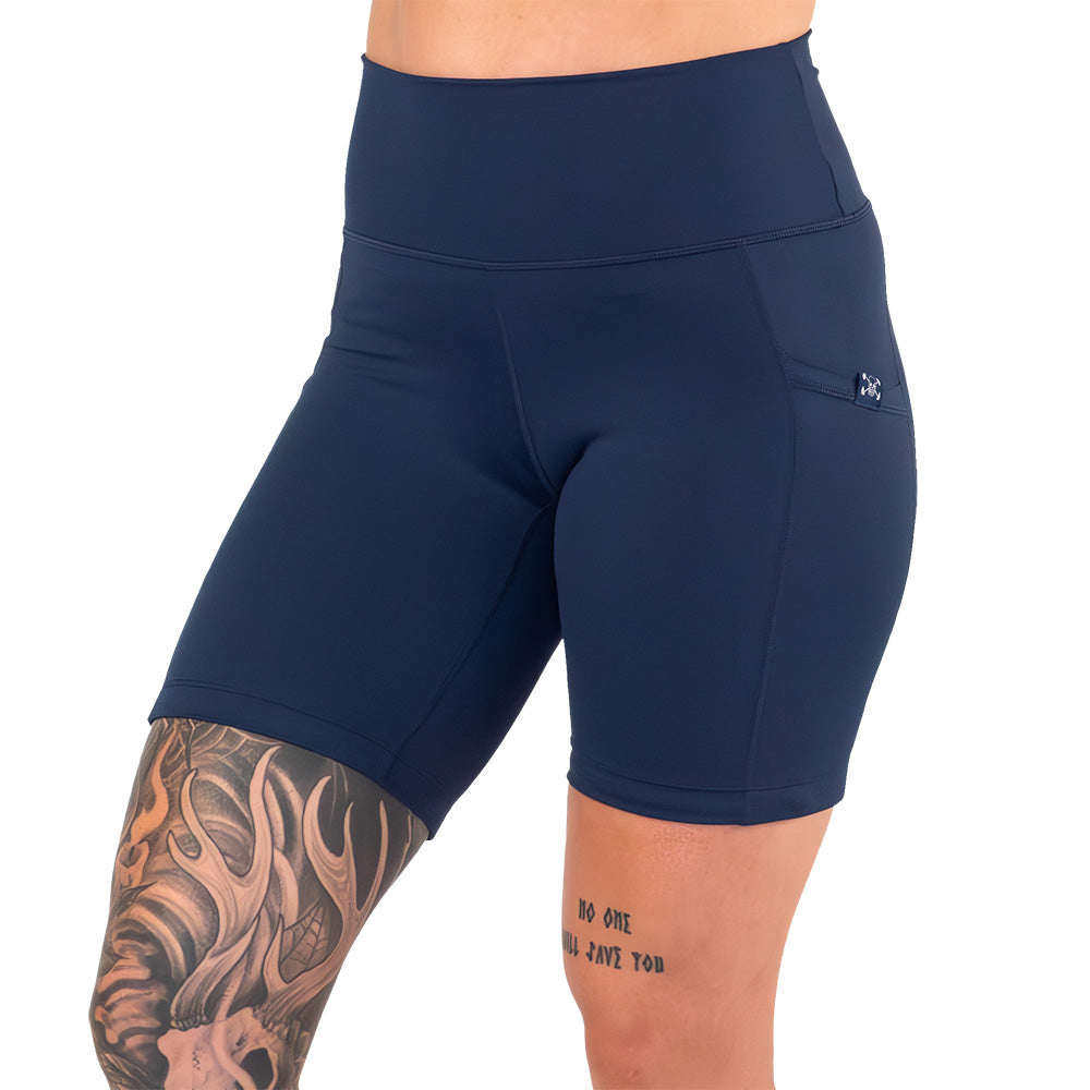 Men's Casual Navy Blue Shorts - Comfortable Everyday Wear for Summer, Gym, and Outdoor Activities