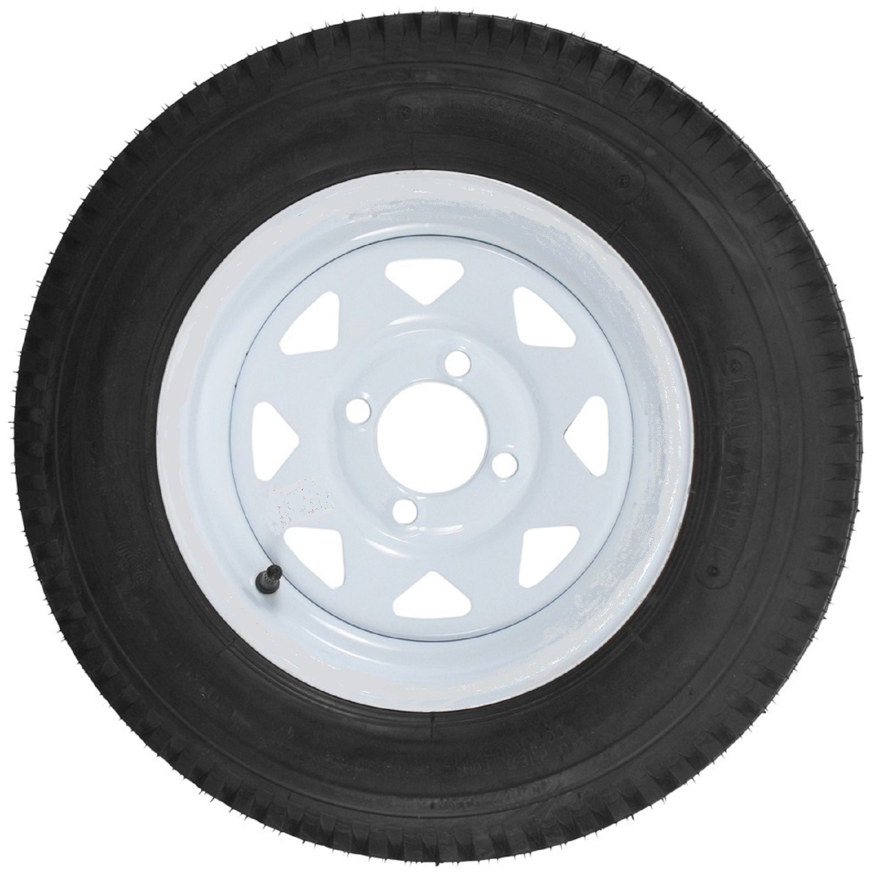 Loadstar Tires 30780 530 12 C/4H Spark White Stripe K353 - Premium Trailer Tires for Smooth Towing & Heavy-Duty Hauling - Ideal for Boat Trailers, Utility Trailers & Campers