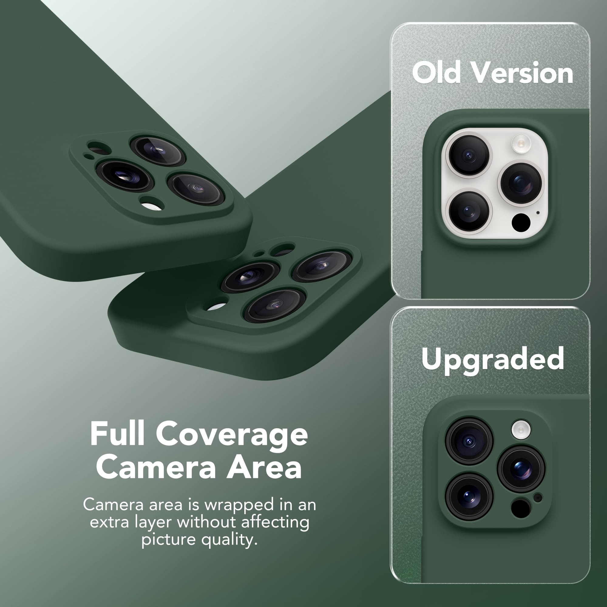 Magnetic iPhone 15 Pro Max Case with MagSafe Compatibility - Full Camera Protection & Screen Protector | Shockproof Silicone Phone Cover for iPhone 15 Pro Max 6.7