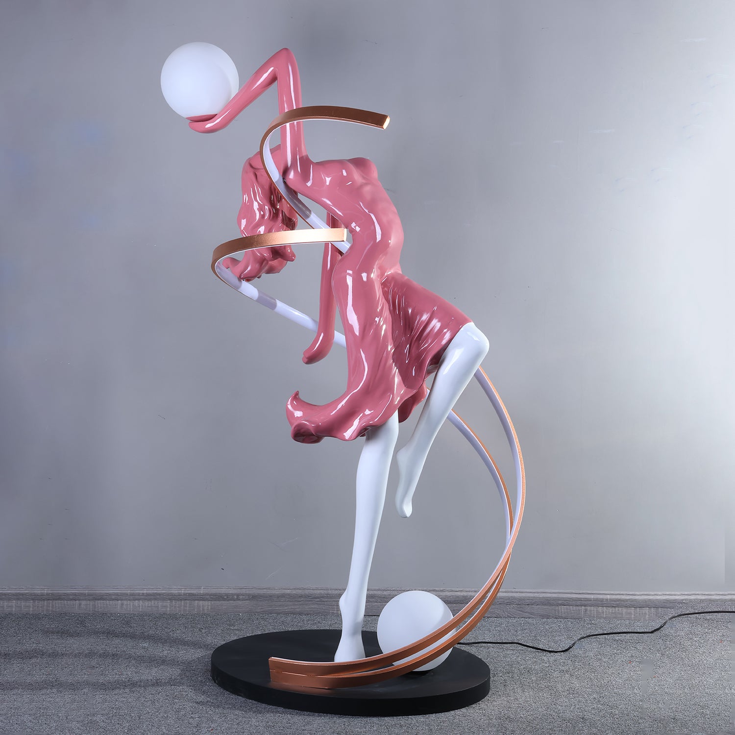 Misha Goddess Statue Floor Lamp - Elegant Home Decor Lighting for Living Room, Bedroom & Office - Perfect for Meditation Spaces & Yoga Studios