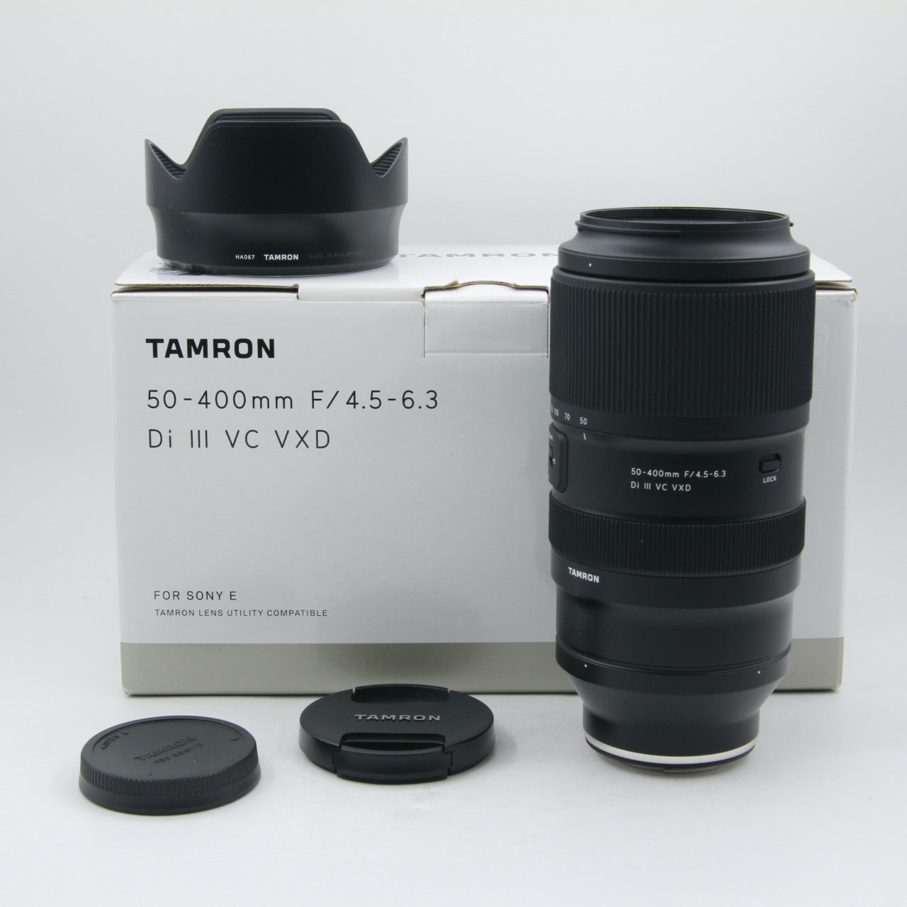 Tamron 50-400mm f/4.5-6.3 Di III VC VXD Lens for Sony E Mount - Open Box Excellent Condition - Perfect for Wildlife, Sports & Travel Photography