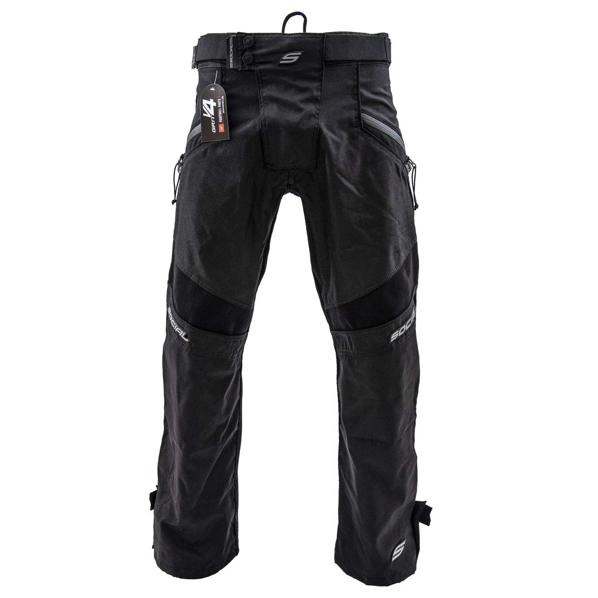 Social Paintball Grit v4 Pants - Black Onyx | Tactical Paintball Gear for Outdoor Sports & Airsoft | Durable & Comfortable for Competitive Play