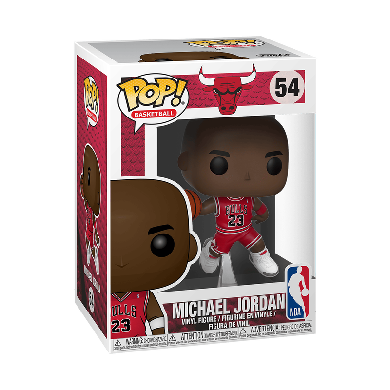 Michael Jordan Funko Pop Basketball Figure #54 with Protector Case - NBA Collectible for Fans, Gift for Basketball Lovers, Perfect for Display in Home or Office