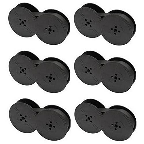 Compatible Black Printer Ribbons for Okidata MICROLINE 80 82 82A 83 83A 92 93 - 6 Pack (52100701) - Ideal for Office Printing, Invoices & Receipts
